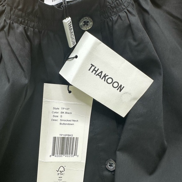 Thakoon Black Button Down Shirt sz S - Picture 3 of 6